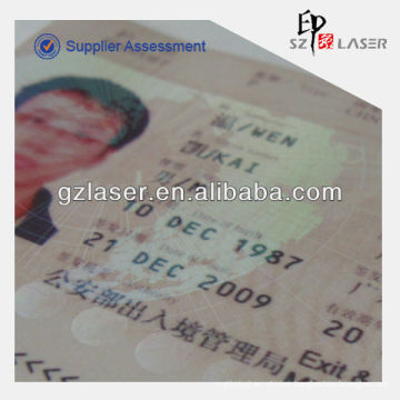 Hologram stretch film for packaging for id card